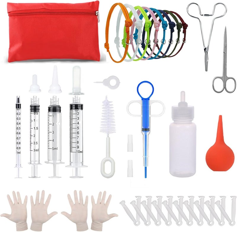 Junlion Puppy Kitten whelping supplies， whelping kit for Puppies Birth-Newborn Pets Whelping Supplies and Kitten-Pregnant Dog Birthing Supplies-Use in Whelping Box-Pet Delivery Kit-Bottles for Nursing - Image 1
